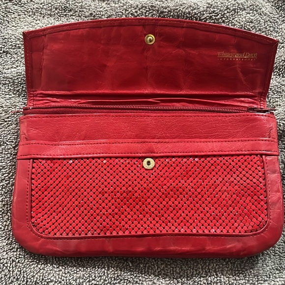 Vintage Whiting and Davis red metal mesh wallet - Picture 4 of 5